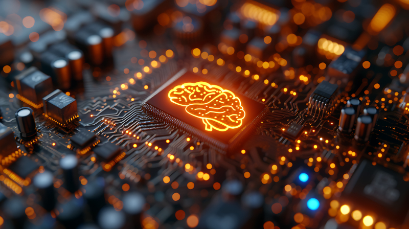 graphic demonstrating pc board brain