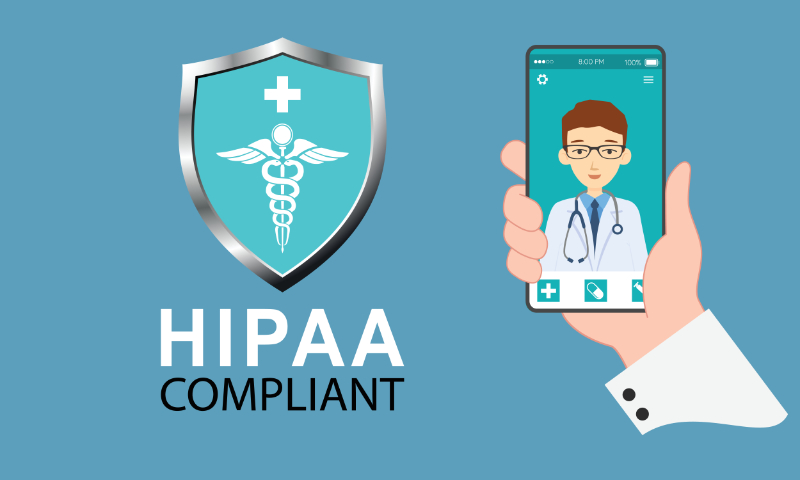 graphic stating hipaa compliant