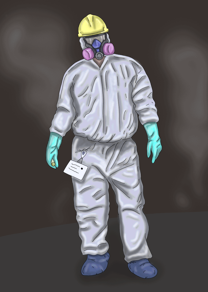 drawing of splash suit