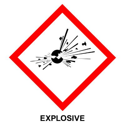 graphic of explosive warning symbol