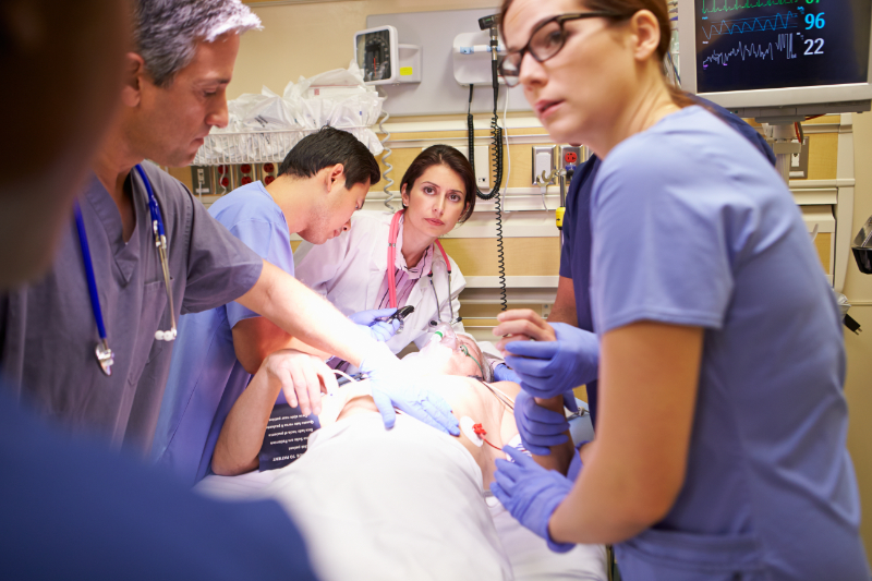 photo of patient having a severe reaction