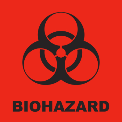 graphic of biohazard symbol