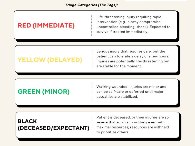 triage categories chart